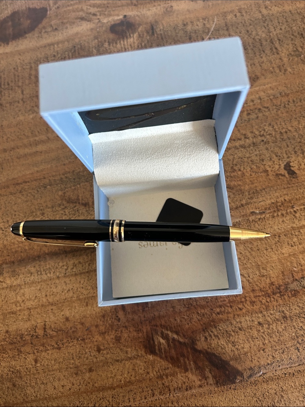 Montblanc Black and Gold Ballpoint Pencil - Picture 3 of 3